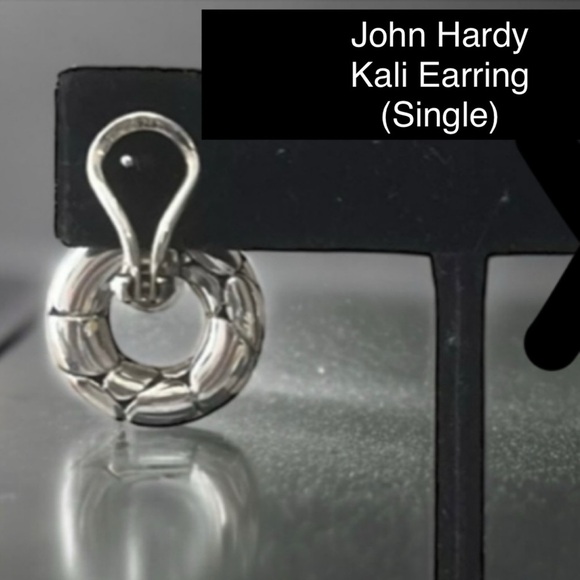 JOHN HARDY Kali Door Knocker Pierced Earring / STERLING SILVER (Single Earring) - Picture 4 of 10